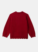 Gilet en maille rouge LIRETTE 1 / 24H2PF91CARD307