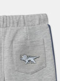 Pantalon Gris à bandes colorées MICOFAGE / 25E3PG91CFP943