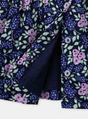 Robe bleu marine imprimée à fleurs KAFLORENCE / 24E1BFL2ROB070