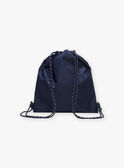 Sac à dos bleu et blanc à rayures FRYSACAGE / 23E4PGL1BES070