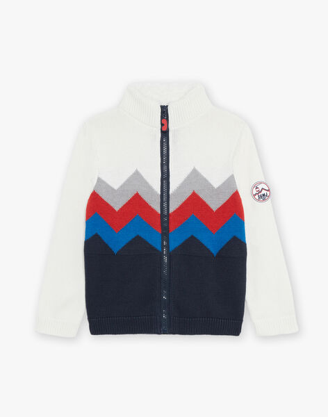 Gilet en maille à col fourré DOLAIRAGE / 22H3PGX2GIL001