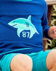 Pull bleu motif requin enfant garçon COMIDAGE / 22E3PGN1PULC231