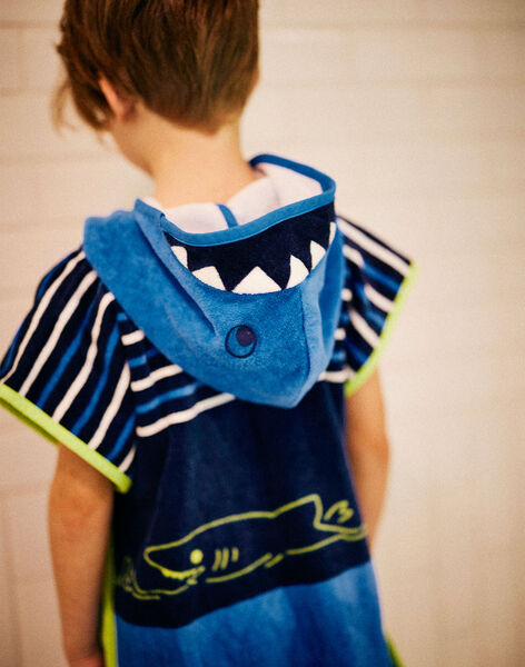 Cape de bain motif requin enfant garçon CYCAPAGE / 22E4PGO1CDBC244
