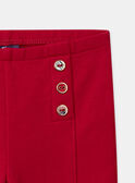 Legging rouge Bébé Fille NAGWEN / 25H1BFM1LG050