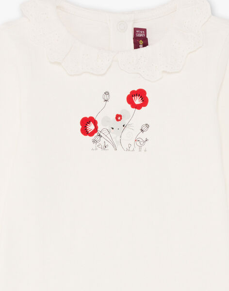 Body Ecru Imprime Col Broderie Anglaise Bebe Fille Rendez Vous Au Parc Bebe Sergentmajor