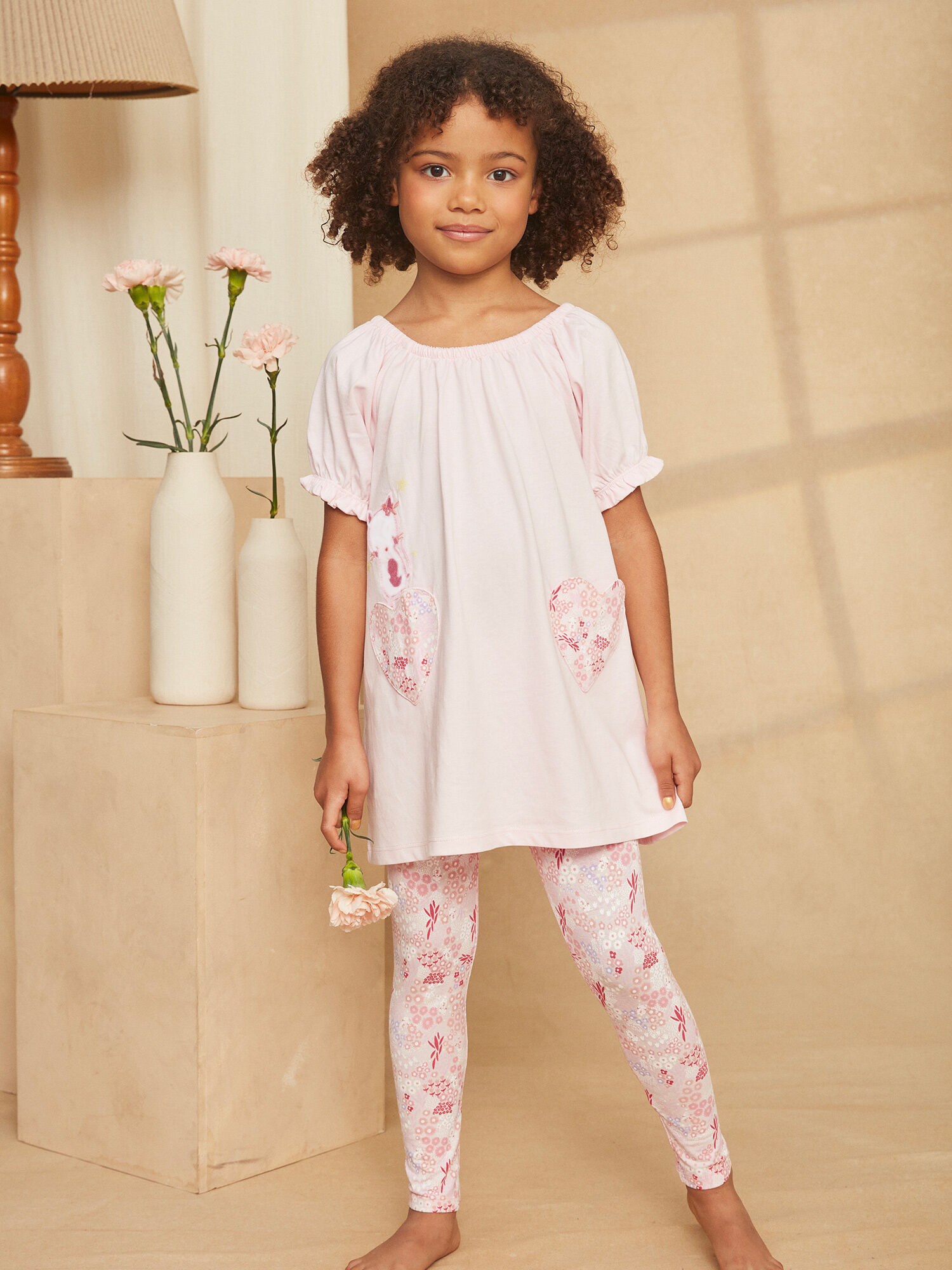 Chemise de Nuit Rose Fille Sergent Major