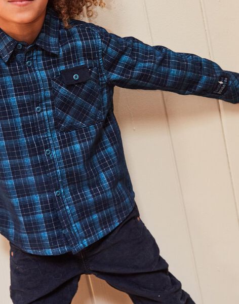Chemise en velours à carreaux DUCHECAGE / 22H3PGY1CHM714