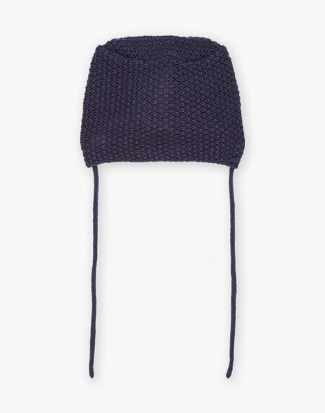 Bonnet avec nud à imprimé fleuri marine DININI / 22H4BFG1BON070