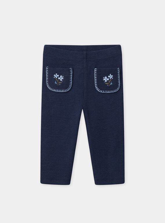 Legging bleu foncé Bébé Fille NAJOSY / 25H1BFQ1LG070