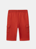Pantalon confort rouge avec poches Bébé Garçon NADAMIEN / 25H1BGK2PANF508