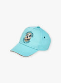 Casquette turquoise en twill à motif dinosaure FLUBEACHAGE / 23E4PGQ1CHA205