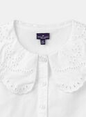 Blouse écrue en popeline de coton LEBLOZETTE / 24H2PFJ1CHE001