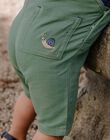 Salopette courte vert pistache en herringbone FAMARTIN / 23E1BGN1SAC610