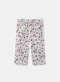 Pantalon évasé imprimé floral MABILLIE / 25E1BF71PAN001