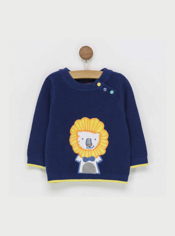 Pull bleu marine RAEDOU / 19E1BGC1PUL713