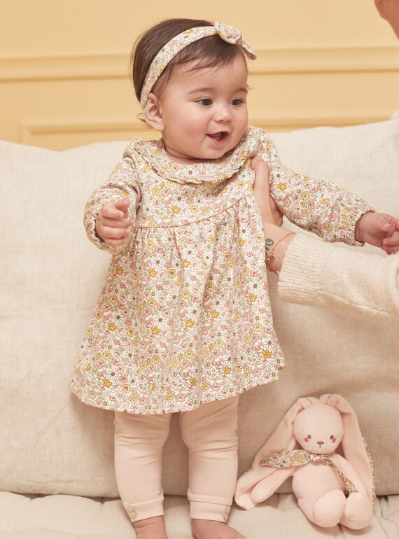 Ensemble robe, pantalon et bandeau écru LOENIE / 24H0CF13ENS001