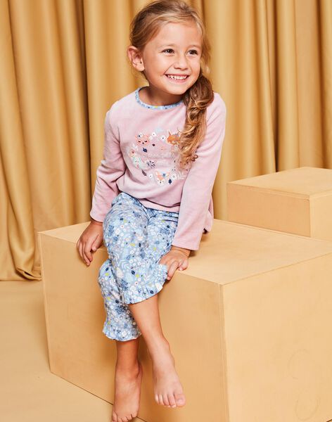 Ensmble pyjama T-shirt et pantalon en velours DOUPETTE / 22H5PFW3PYJ303