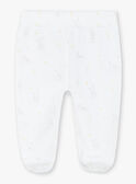 Ensemble veste et pantalon en velours blanc bébé mixte ZOEDEN / 21E0NMG1ENS000