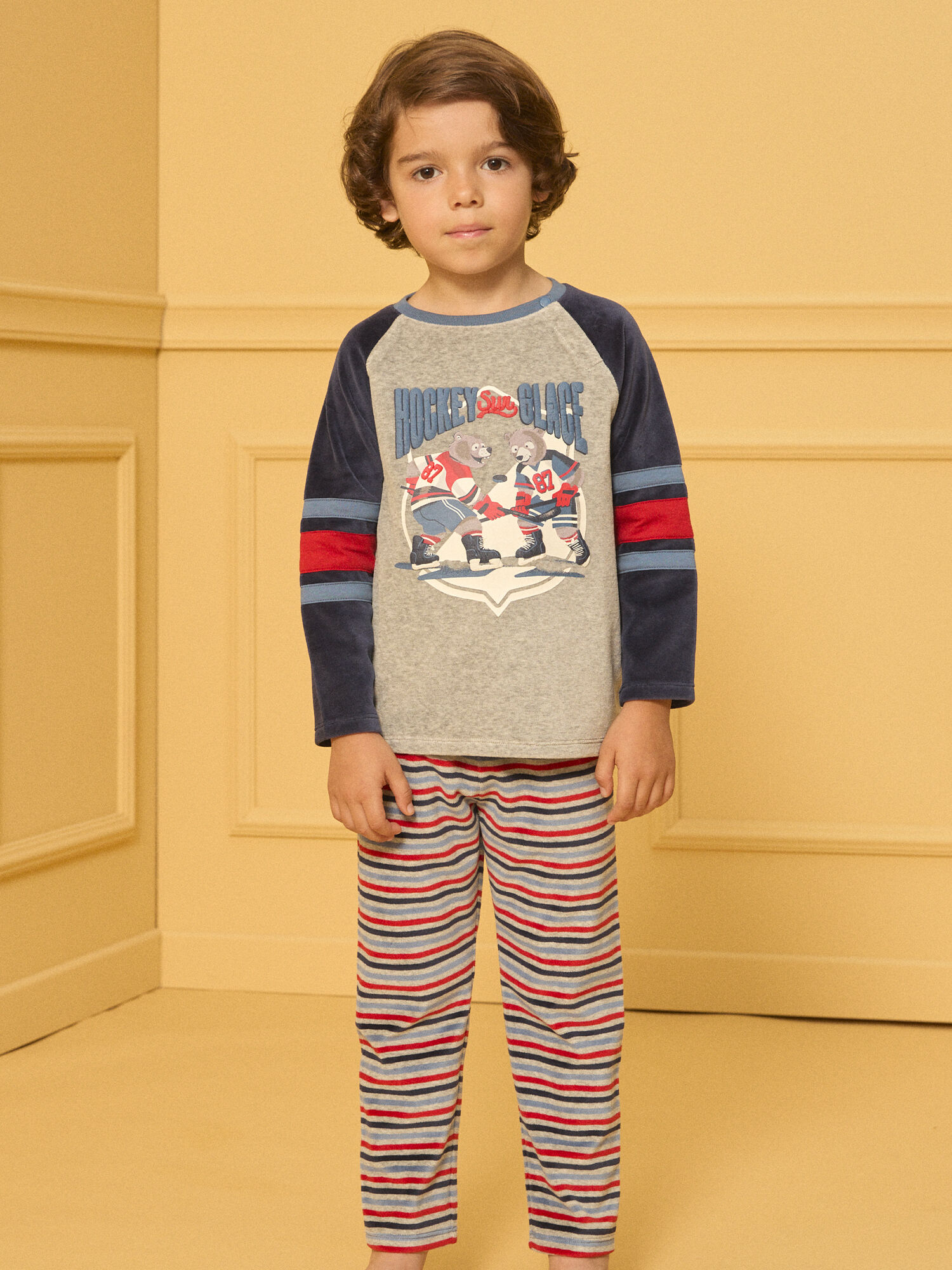 Pyjama velours Hockey Garcon Sergent Major