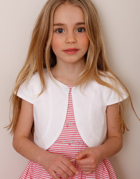 Cardigan Bolero Blanc Enfant Fille Pull Gilet Et Cardigan Enfant Sergentmajor