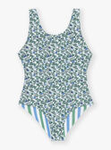Maillot de bain 1 pièce réversible écru à imprimé fleuri FRYVERETTE / 23E4PFM2D4K001