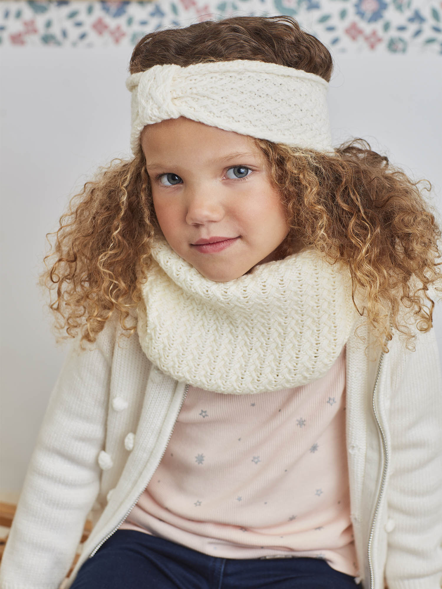 Snood maille cru enfant fille Fille Sergent Major