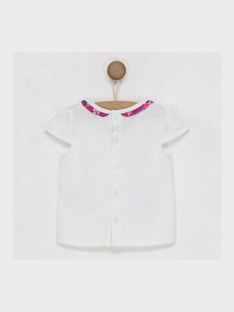 Tee shirt manches courtes blanc RAVALATINE / 19E1BFQ1TMC001