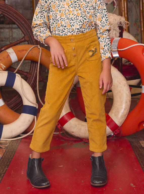 Pantalon Jaune LYPANETTE / 24H2PFO1PAN107