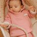 Veste à capuche en tubique rose clair