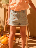 Short en jean à fleurs MLOKETTE / 25E2PFP2SHOP269