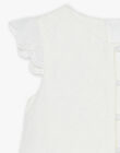 Robe écrue à broderies fantaisie FREBROETTE / 23E2PFI3ROB005