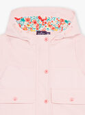 Imperméable rose ciré à capuche 3 en 1 FIMARION / 23E1BF51IMP318