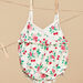 Maillot de bain écru à imprimé fleur et fruit