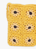 Sac besace en crochet jaune moutarde FLISACETTE / 23E4PFP1BESB106