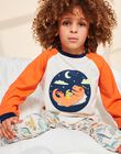 Ensemble pyjama écru avec dinosaures FLODINAGE / 23E5PG26PYJ001