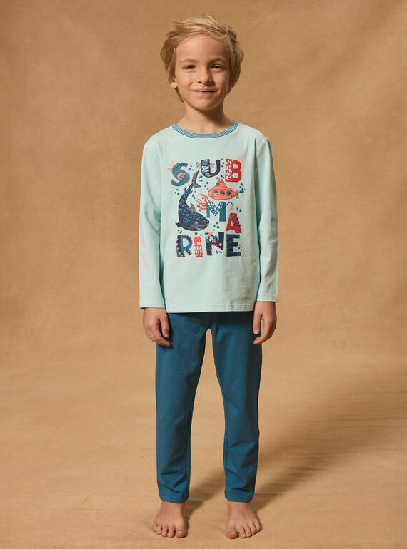 Pyjama Sous-marin en jersey MUISUBAGE / 25E5PGE5PYJC242