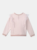 Sweat rose à volants LAETETTE / 24H2PFP1SWED327