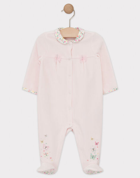 Grenouillere Rose Pale Bebe Fille Les Jours Fleuris Bebe Sergentmajor