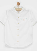 Chemise manches courtes blanche NITRILAGE / 18E3PGT2CHM000