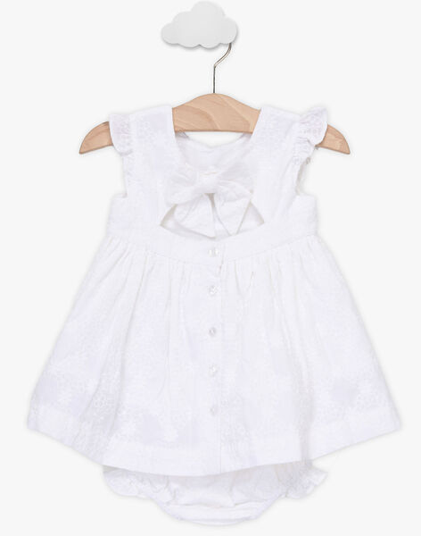 Robe Blanche Brodee Et Bloomer Bebe Fille Robe Bebe Sergentmajor