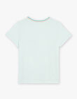 T-shirt turquoise clair à manches courtes FLUPLAGE / 23E3PGQ3TMCC216