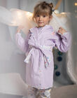 Peignoir sirène violet en éponge à capuche enfant fille CHOUPAETTE / 22E5PF41PEI326