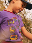 Tee Shirt Manches Courtes Violet KICHAGE / 24E3PGC3TMC708