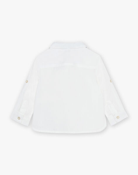Chemise écrue en popeline FAETIENNE / 23E1BGI2CHM000