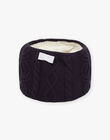 Snood bleu marine en tricot DRASNOETTE / 22H4PFM1SNO070