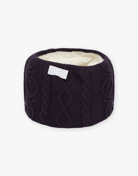 Snood bleu marine en tricot DRASNOETTE / 22H4PFM1SNO070