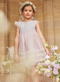 Robe parme en tulle KREVETTE / 24E2PFL2ROB320