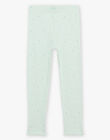 Pyjama en coton vert pâle avec danceuses et cygnes FLONETTE / 23E5PF21CHN614