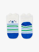 Chaussettes blanches à imprimé à rayures LABERNIE / 24H4BGI1SOB000