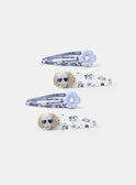 Barettes teckels et fleurs NEBLUETTE / 25H4PF77BRT205